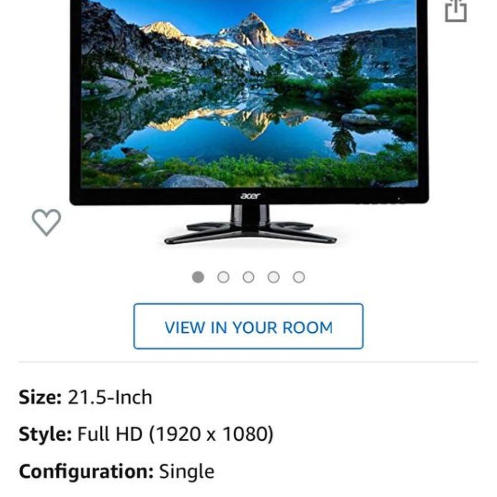 Acer G226HQL 22 Inch Screen LED Monitor